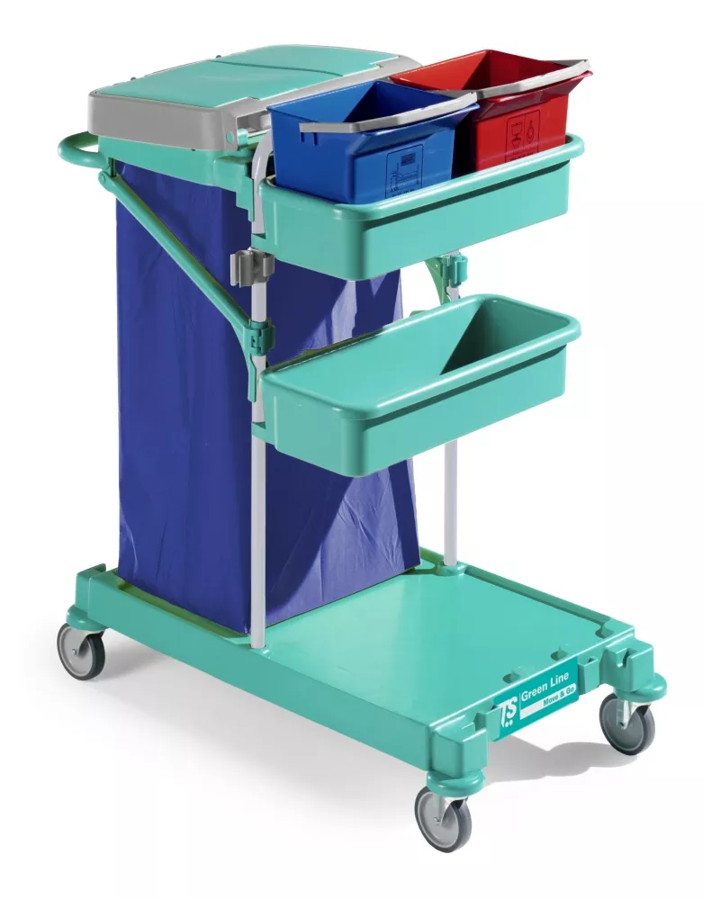 TTS Reinigungswagen Green 0 Rilsan  53x85x105 cm
