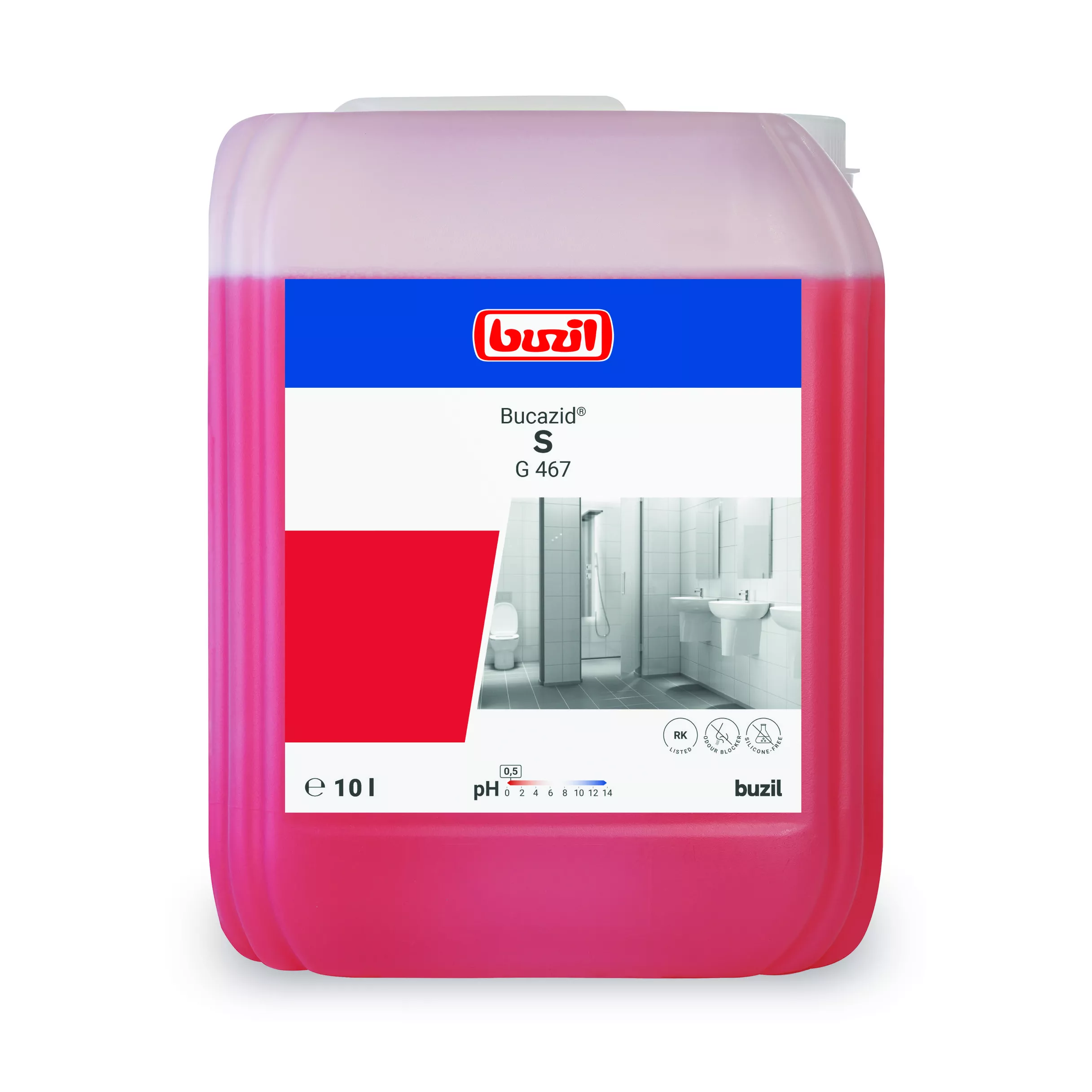 Buzil Bucazid® S G467 Sanitärunterhaltsreiniger – 10L Kanister