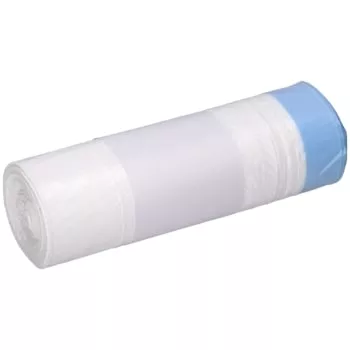 DEISS Zugbandsack HDPE STANDARD 30l weiß 15my (1 Rolle = 25 Stück)