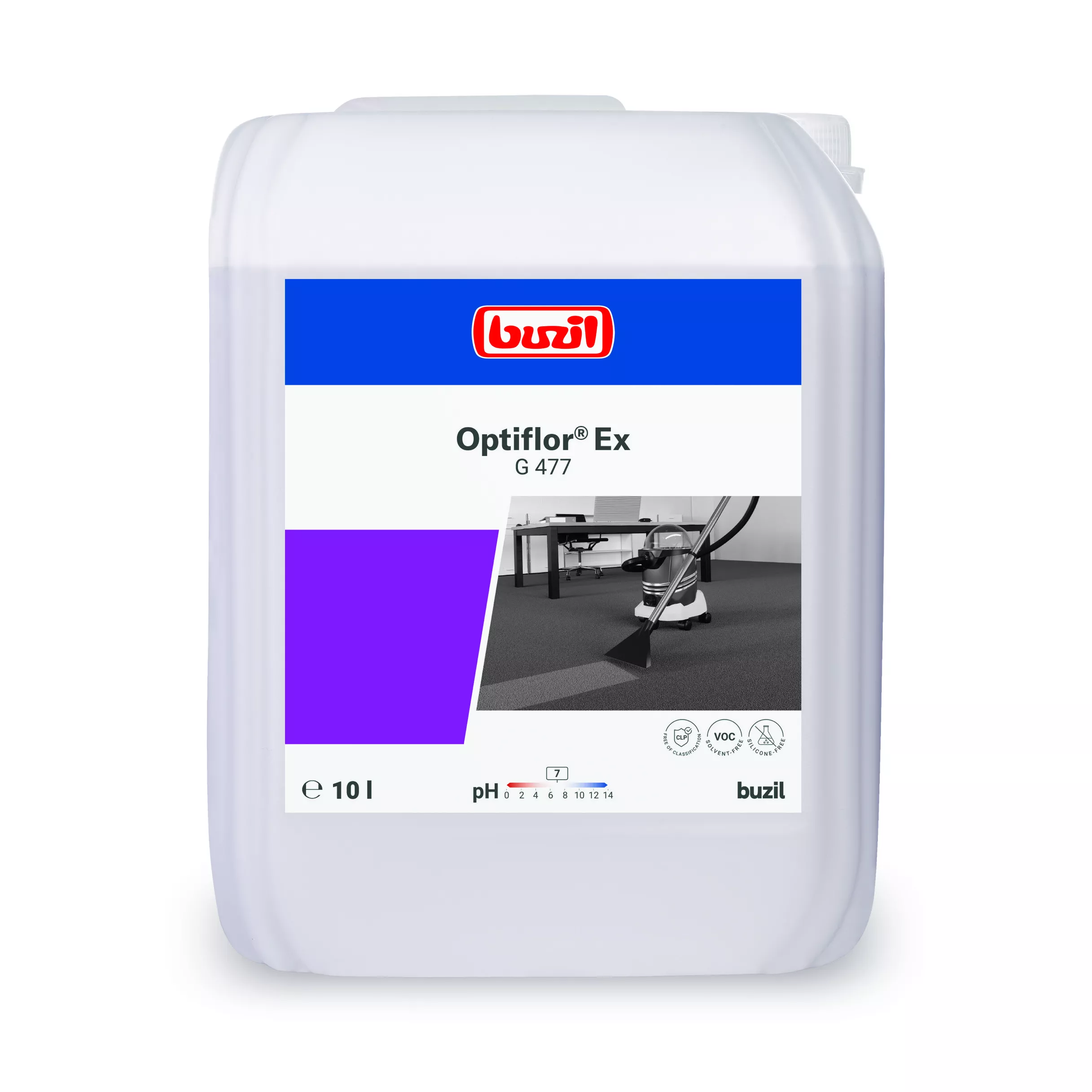 Buzil Teppich-Grundreiniger Optiflor® Ex G477 - 10L Kanister