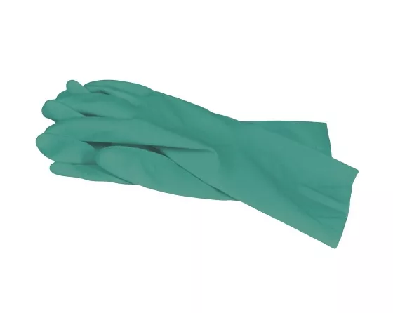 Ampri Chemikalienschutzhandschuh Clean Expert grün Nitril Gr. M (8)