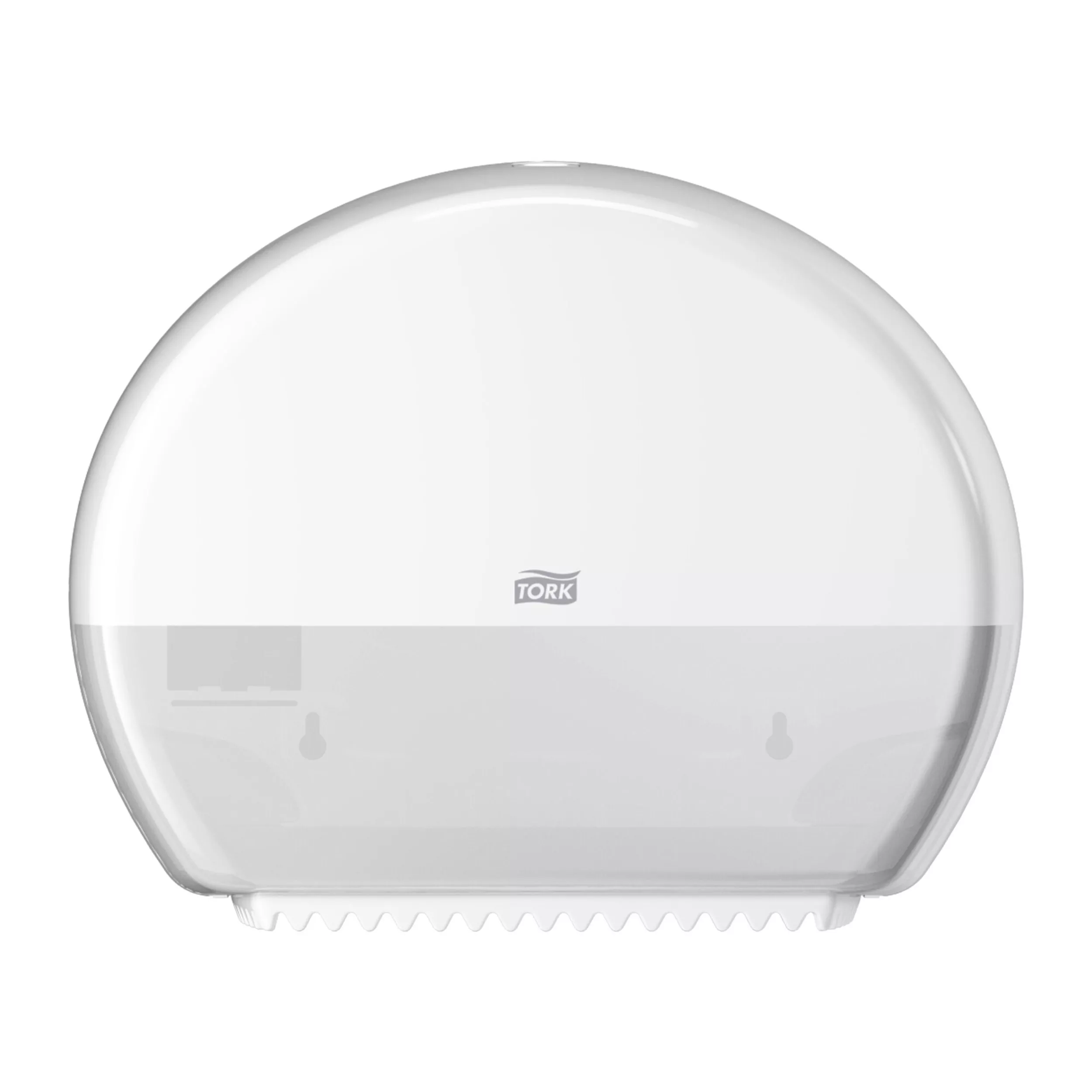 Tork Spender für Mini-Jumbo-Toilettenpapier Weiß T2, geschlossen, Elevation Linie, 555000