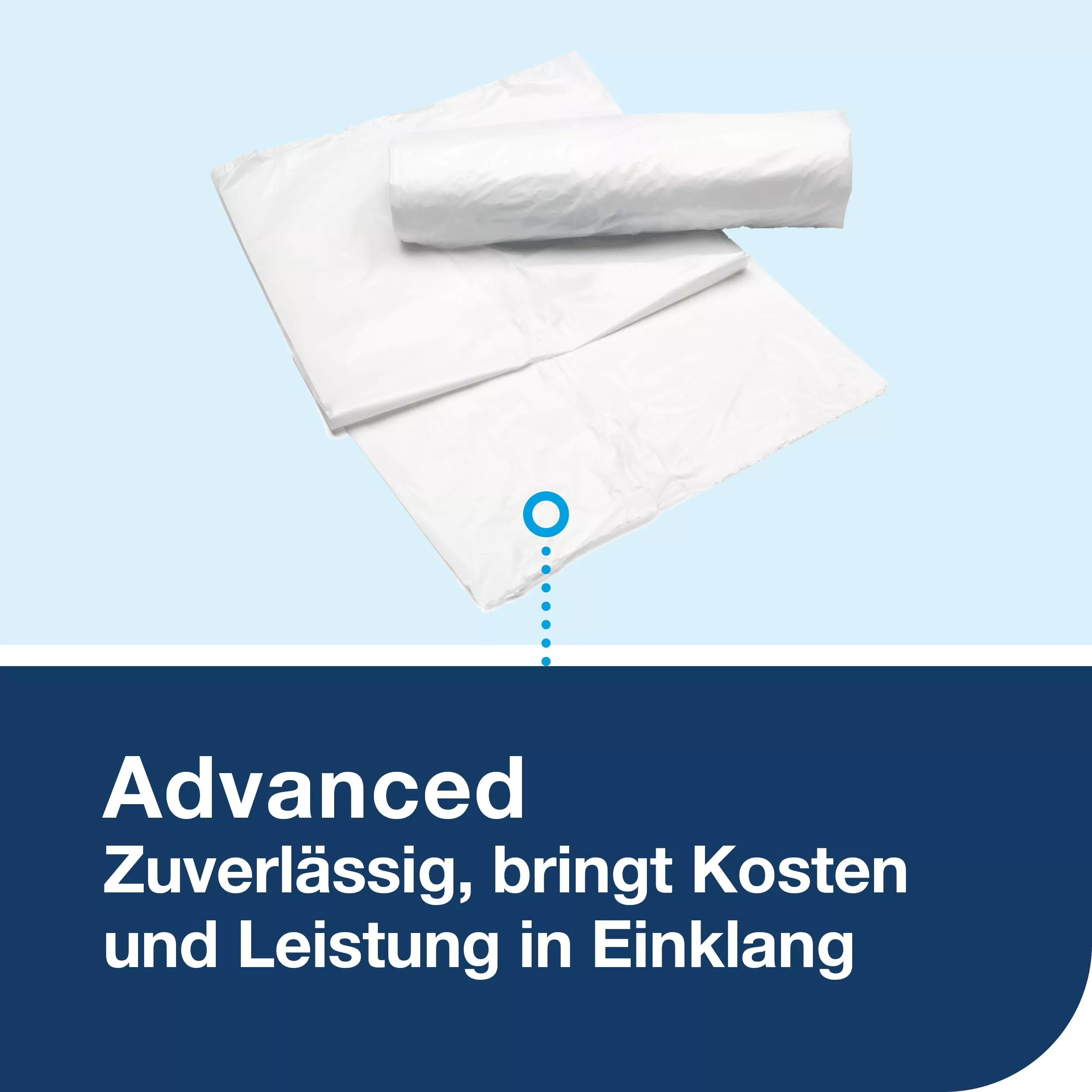 Tork Abfallbehälter 20 l Weiß B2, Flexible Montageoptionen