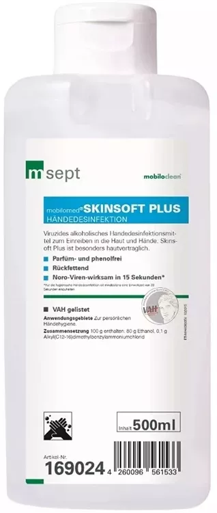 Cleanclub  Haut-/Händedesinfektion Skinsoft PLUS 500ml