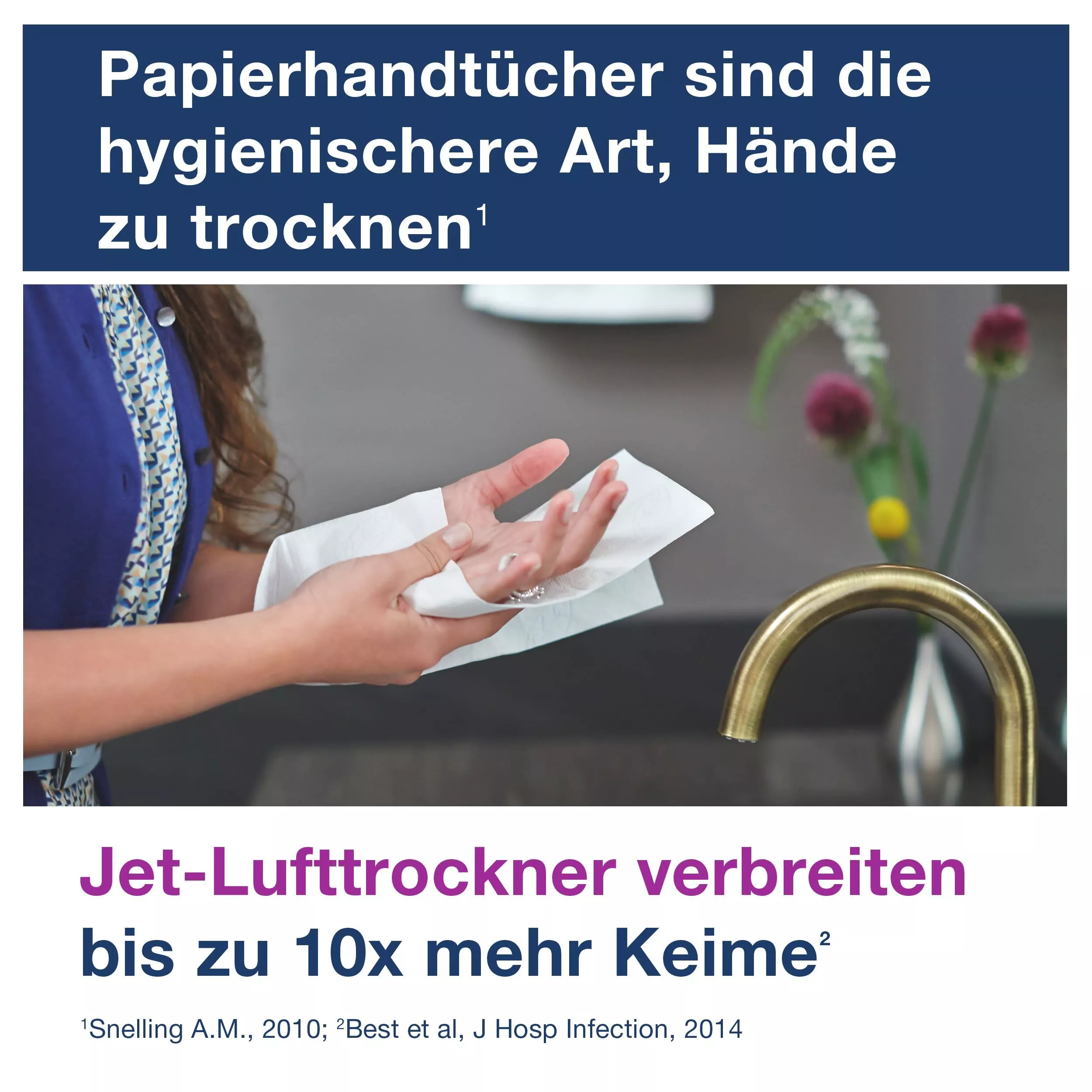 Tork Xpress® große Multifold-Handtücher Weiß H2, Advanced-Qualität, 2-lagig, saugfähig, 21 × 136 Tücher, 120399