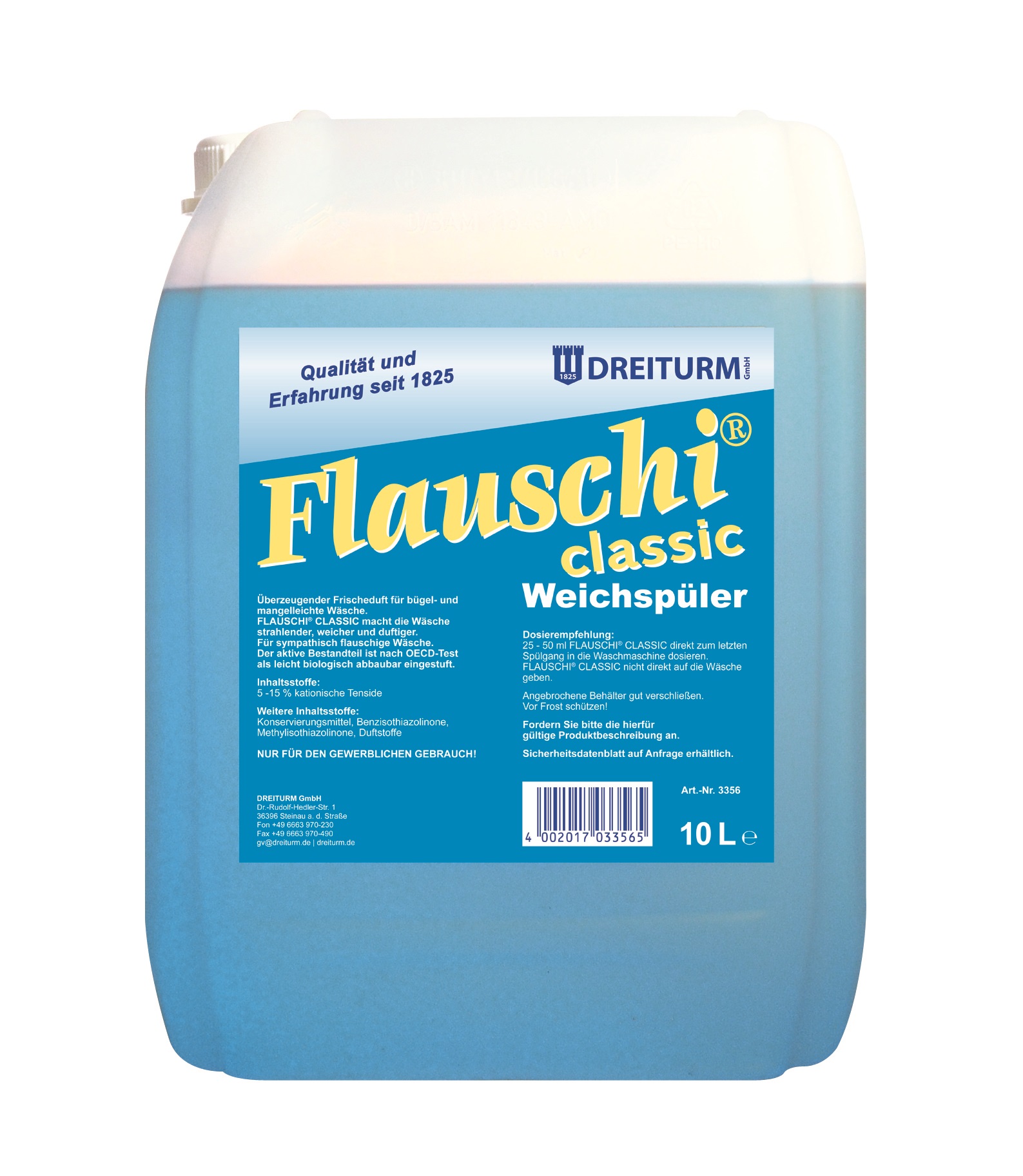 Dreiturm Flauschi classic Weichspüler – 10 L