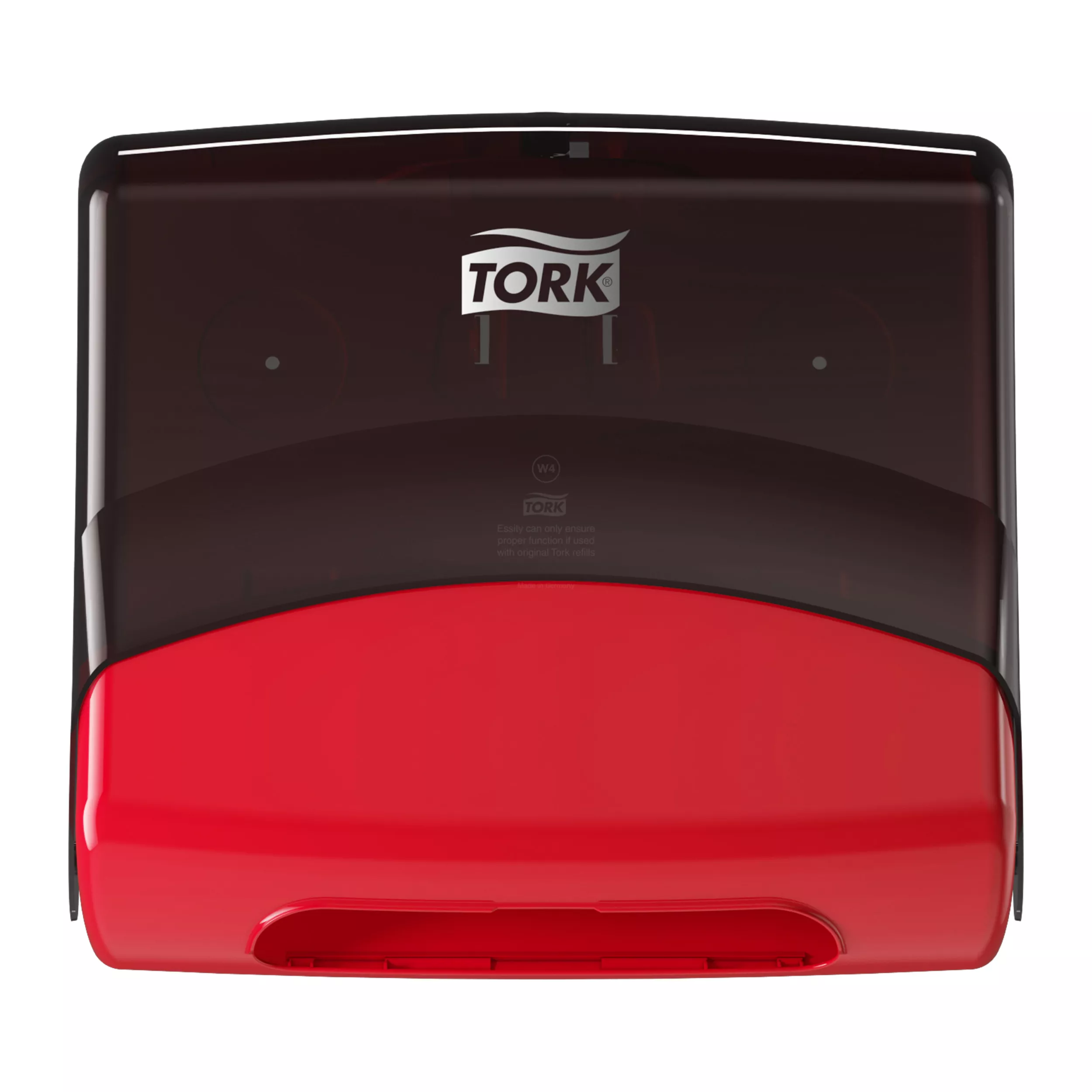 Tork Einzeltuchspender Rot und Schwarz W4, Wandmontage, Performance Linie, 654008