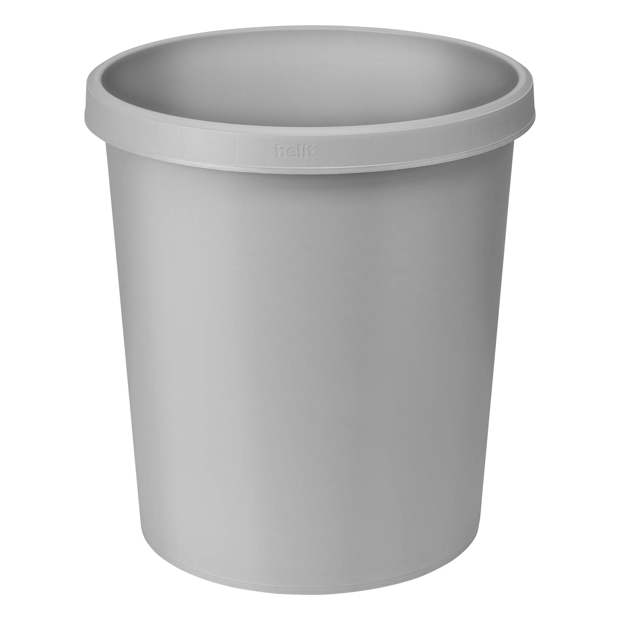 Helit Papierkorb „the green german“ 18 Liter – aus recyceltem Kunststoff, lichtgrau