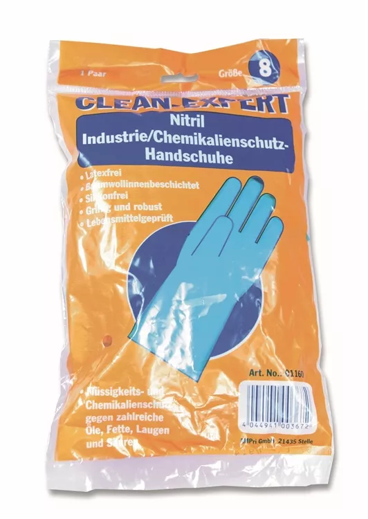Ampri Chemikalienschutzhandschuh Clean Expert grün Nitril Gr. L (9)