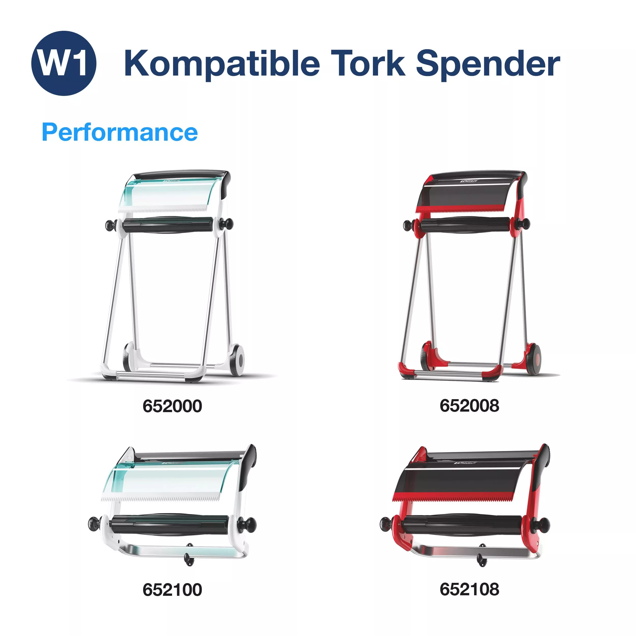 Tork Industrie Reinigungstücher Grau W1, Rolle, 1 × 950 Tücher, 520304