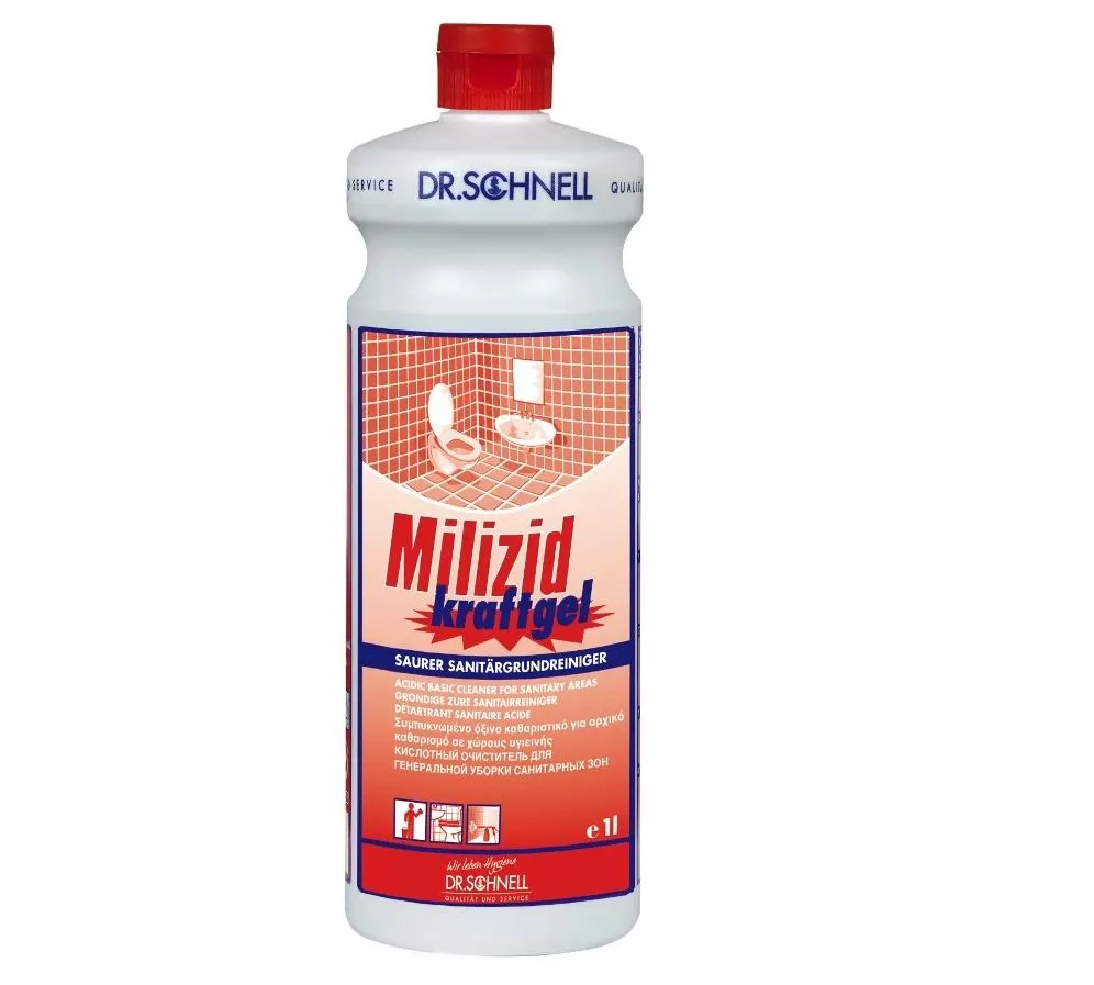 Dr.Schnell Milizid Kraftgel Saurer Bauschluss- und Sanitärgrundreiniger 1 L