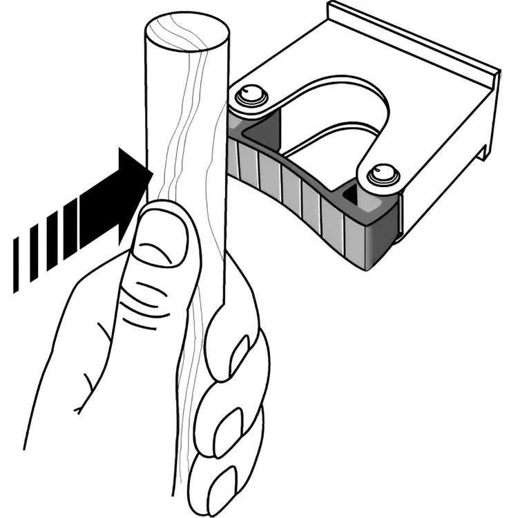 Toolflex Halterung 20-30mm schwarz für Aluschiene oder Einzelmontage