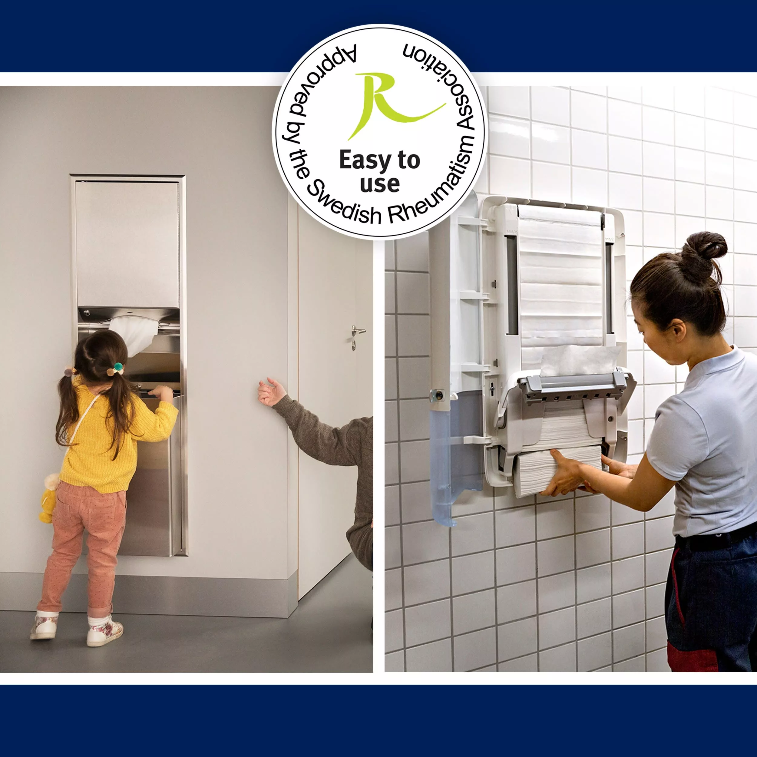 Tork PeakServe® Mini-Spender für Endlos™ Papierhandtücher in Schwarz H5 Hohe Kapazität Elevation-Design 552558