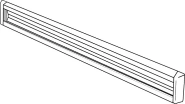 Toolflex Alu-Schiene 50cm inkl. Schrauben