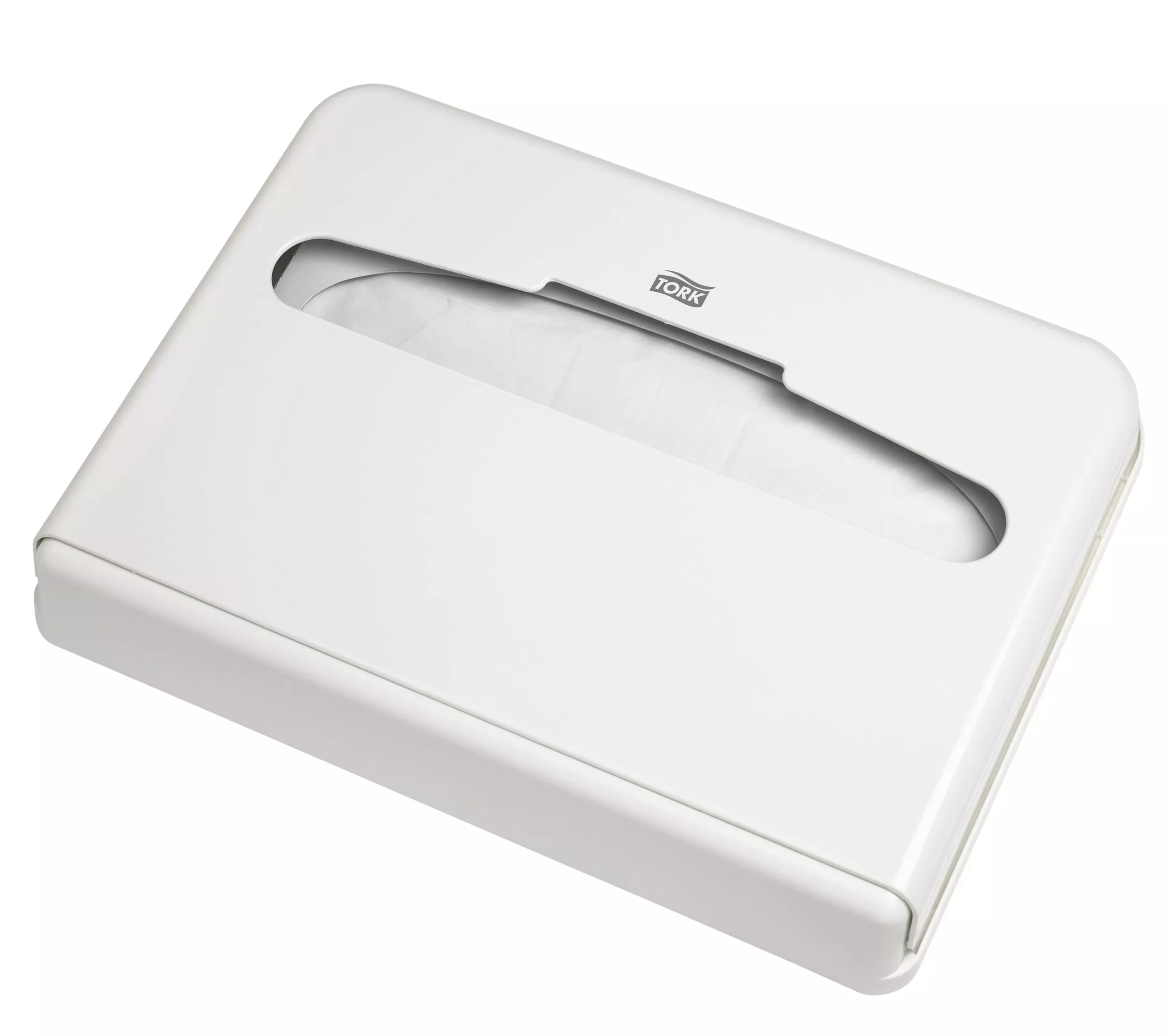 Tork Spender für Toilettensitzauflagen Weiß V1, kompaktes Design, 344080
