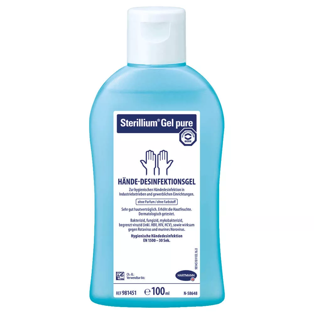 Bode Sterillium® Gel pure 100 ml – Händedesinfektionsgel für hygienische Händedesinfektion