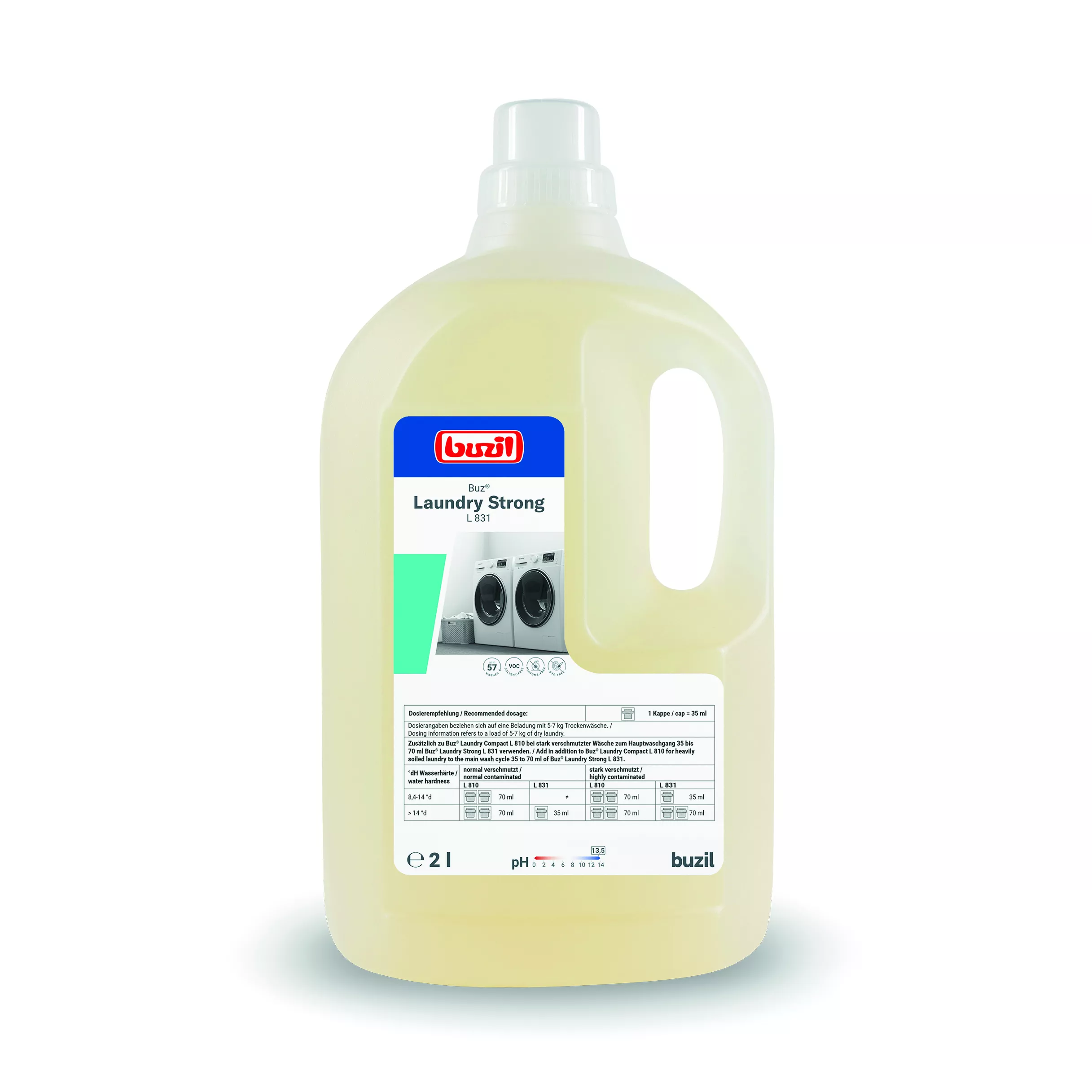 Buzil Flüssiger Waschkraftverstärker BUZ® Laundry Strong L831 - 2l Flasche