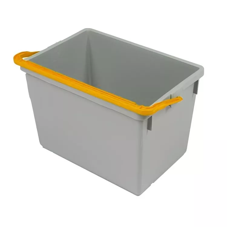 Numatic 10-Liter Eimer (grau) mit farbcodiertem Henkel (gelb)