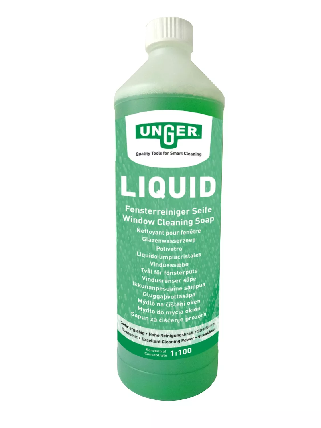 CleanClub SET Unger Fensterreinigung mit Krause Stabilo Leiter – Profi Komplettset inkl. Stufen-Doppelleiter 2x6 Stufen