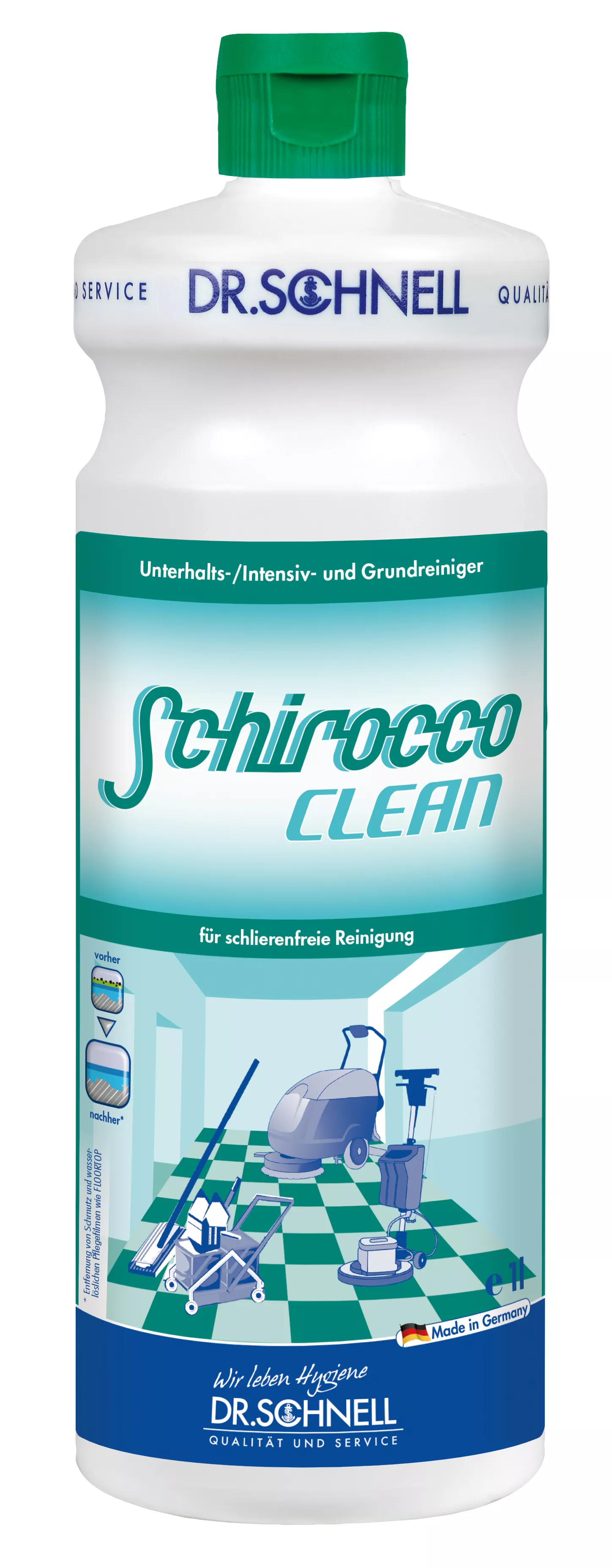 Dr.Schnell Schirocco clean Unterhalts-, Intensiv- und Grundreiniger 1 L Flasche - 00724