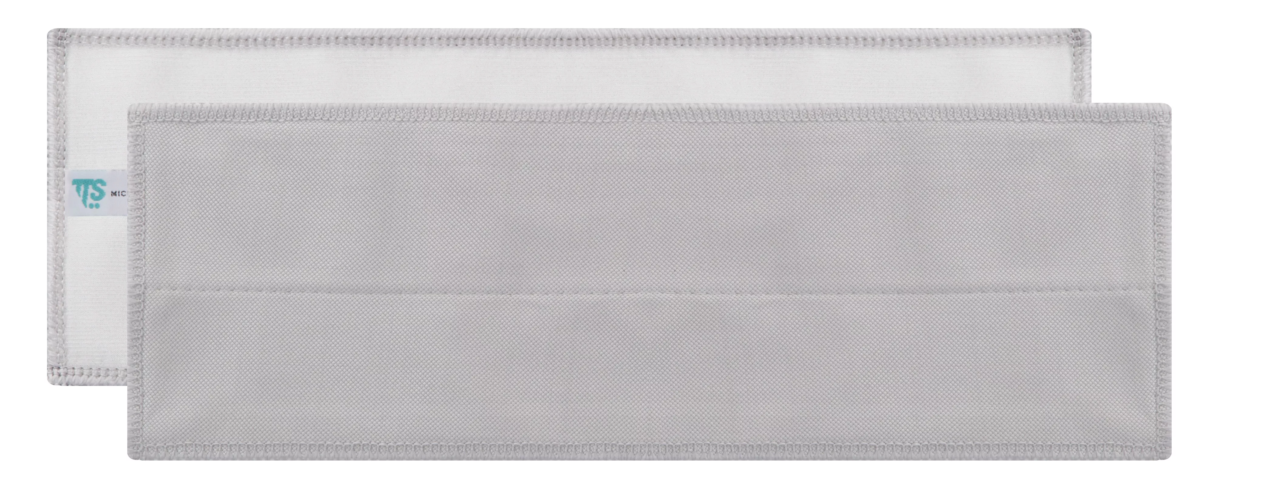 TTS Glass Clean Microfaserbezug – 30 × 10,5 cm – Grau