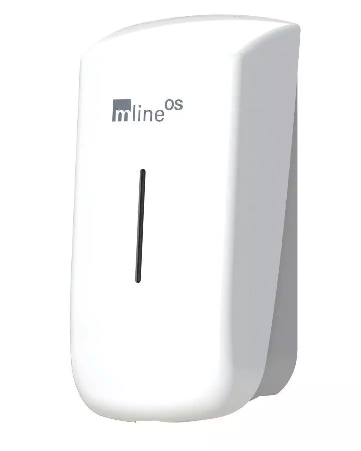 mline OS Seifenspender 400 ml – weiß, nachfüllbar