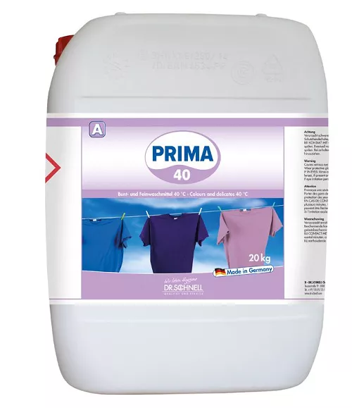 Dr.Schnell Bunt- und Feinwaschmittel Prima 40, 20kg Kanister