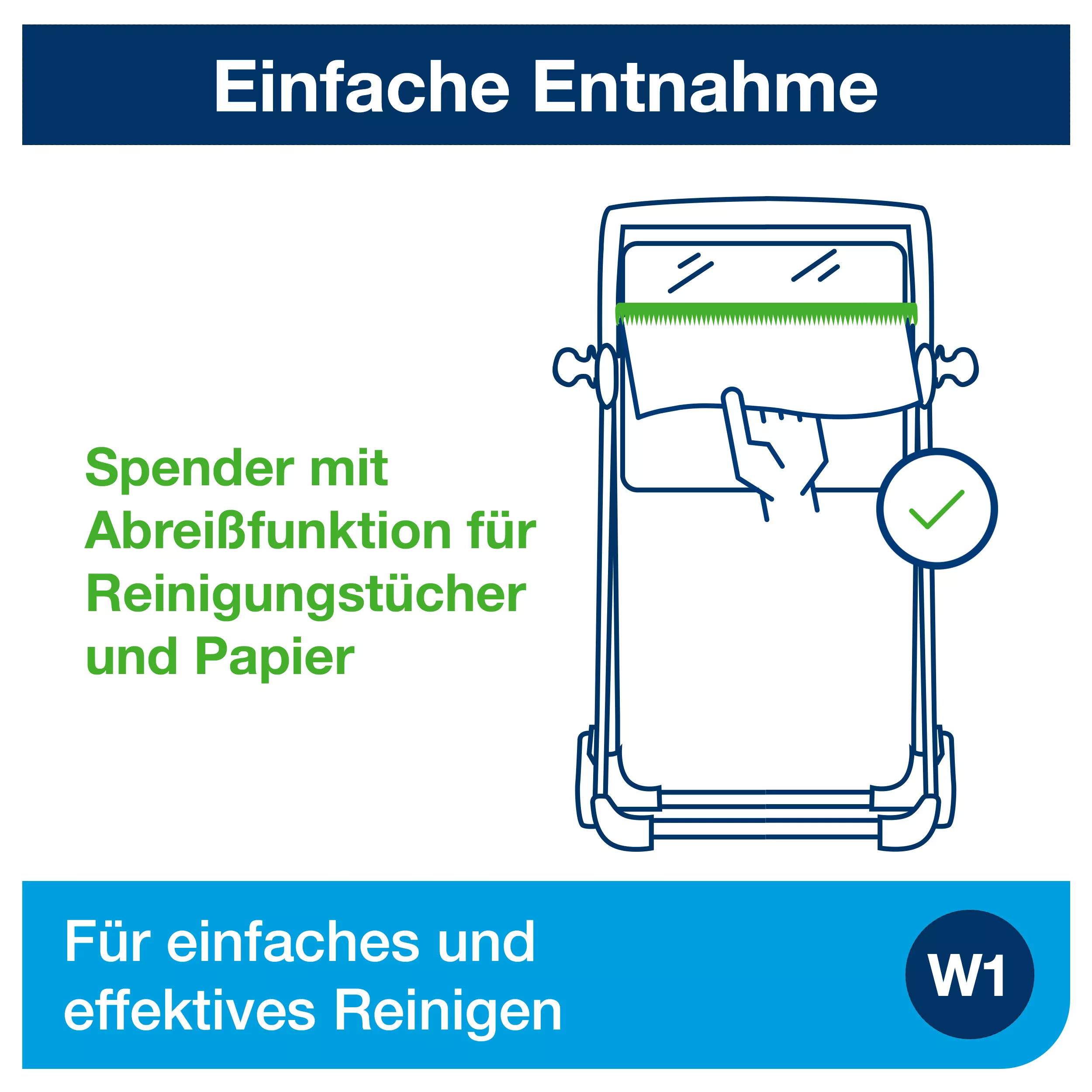 Tork Bodenständer für Wischtuchrollen Rot und Schwarz W1, Mobil, Performance Linie, 652008