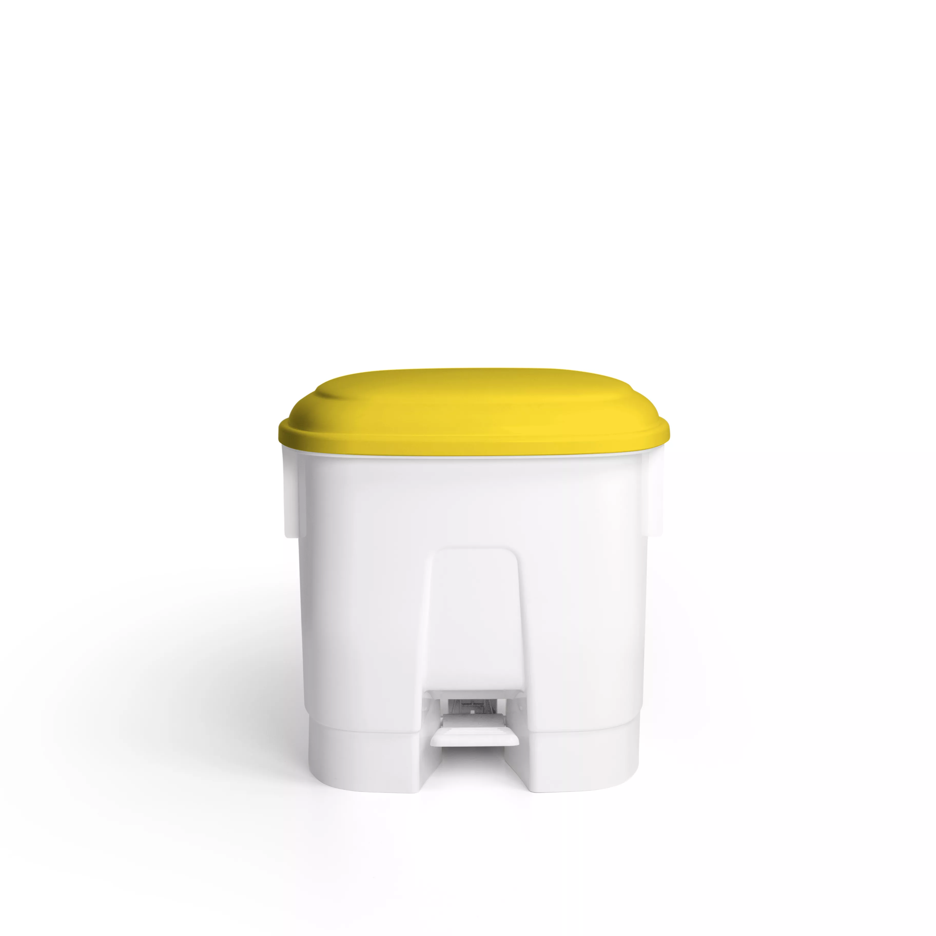 TTS Derby Tretabfalleimer 30 Liter mit Deckel gelb, HACCP