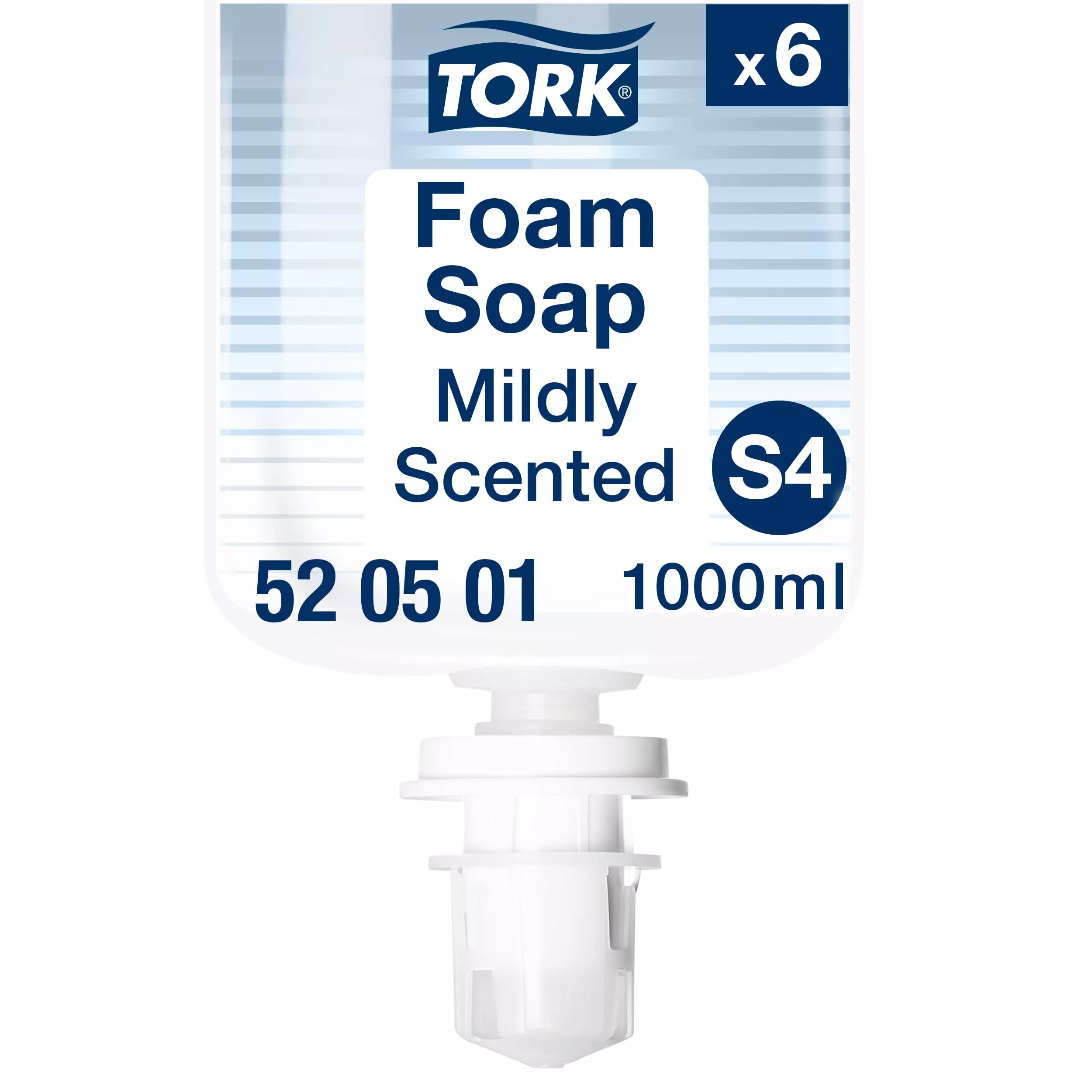 Tork Mild Duftende Hand Schaumseife S4, reduziert Verbrauch, 6 × 1.000 ml, 520501