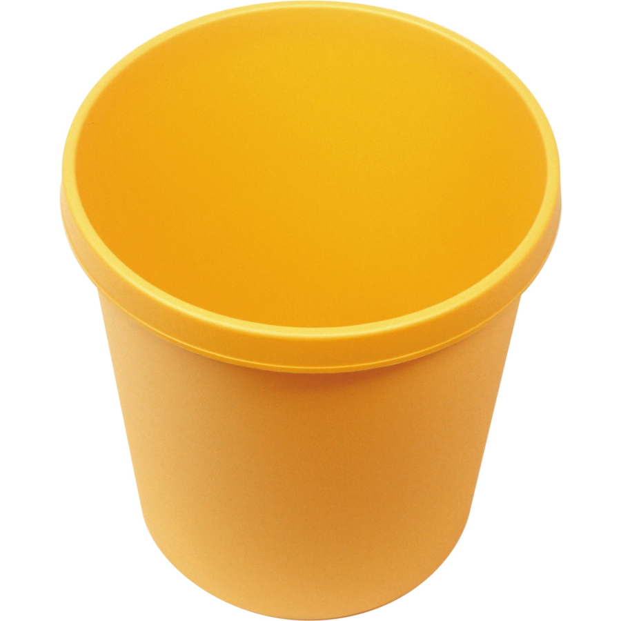 Helit Papierkorb mit Rand 30 L gelb