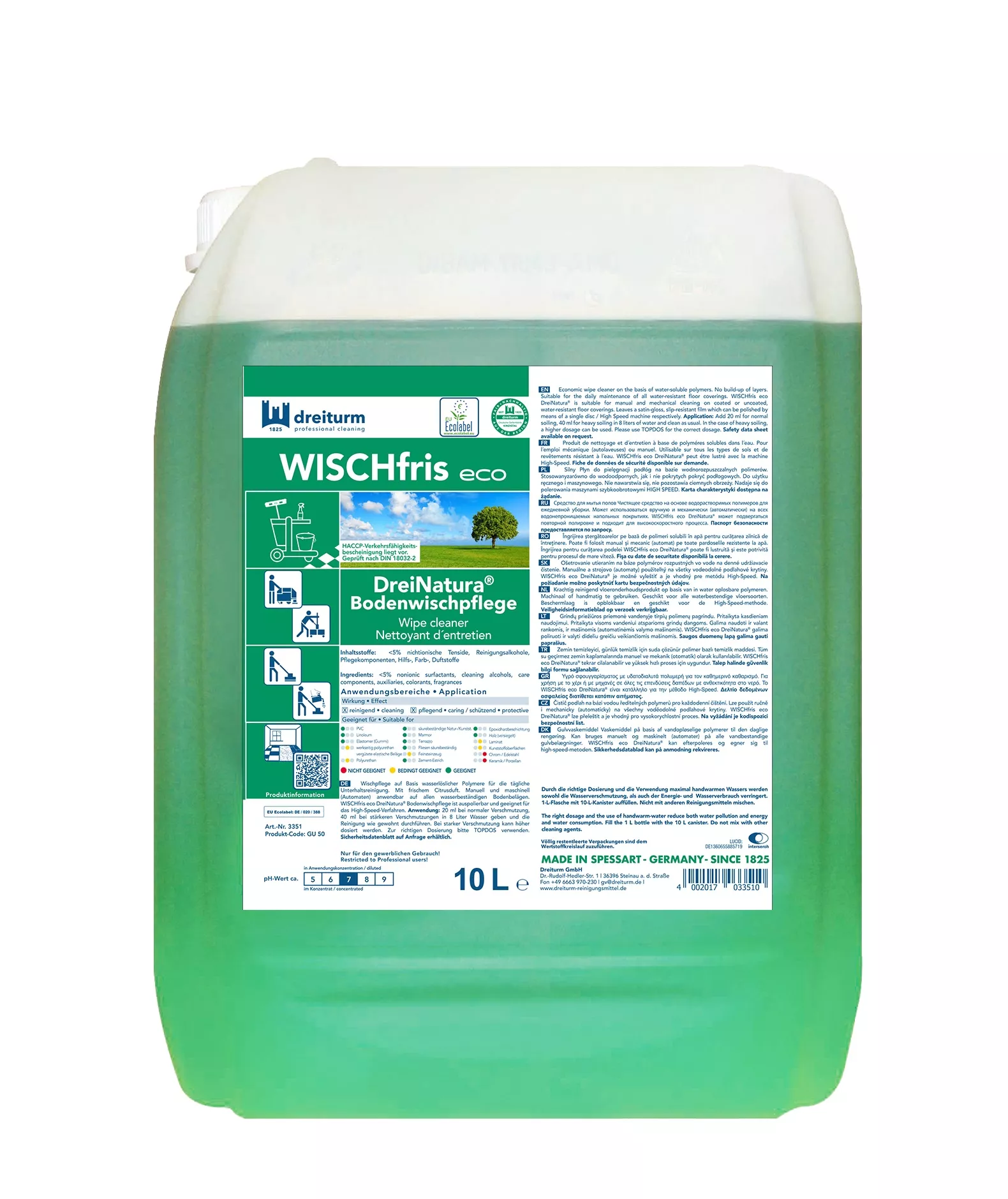 Dreiturm Wischfris eco DreiNatura 10L