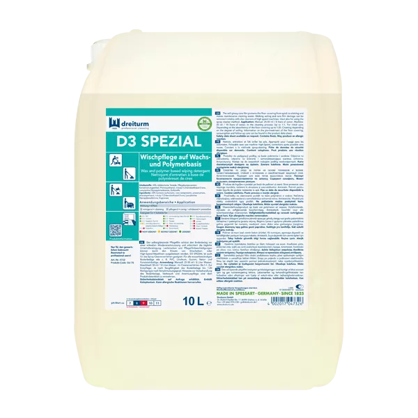 Dreiturm Wischpflege D3 Spezial – 10 L Kanister