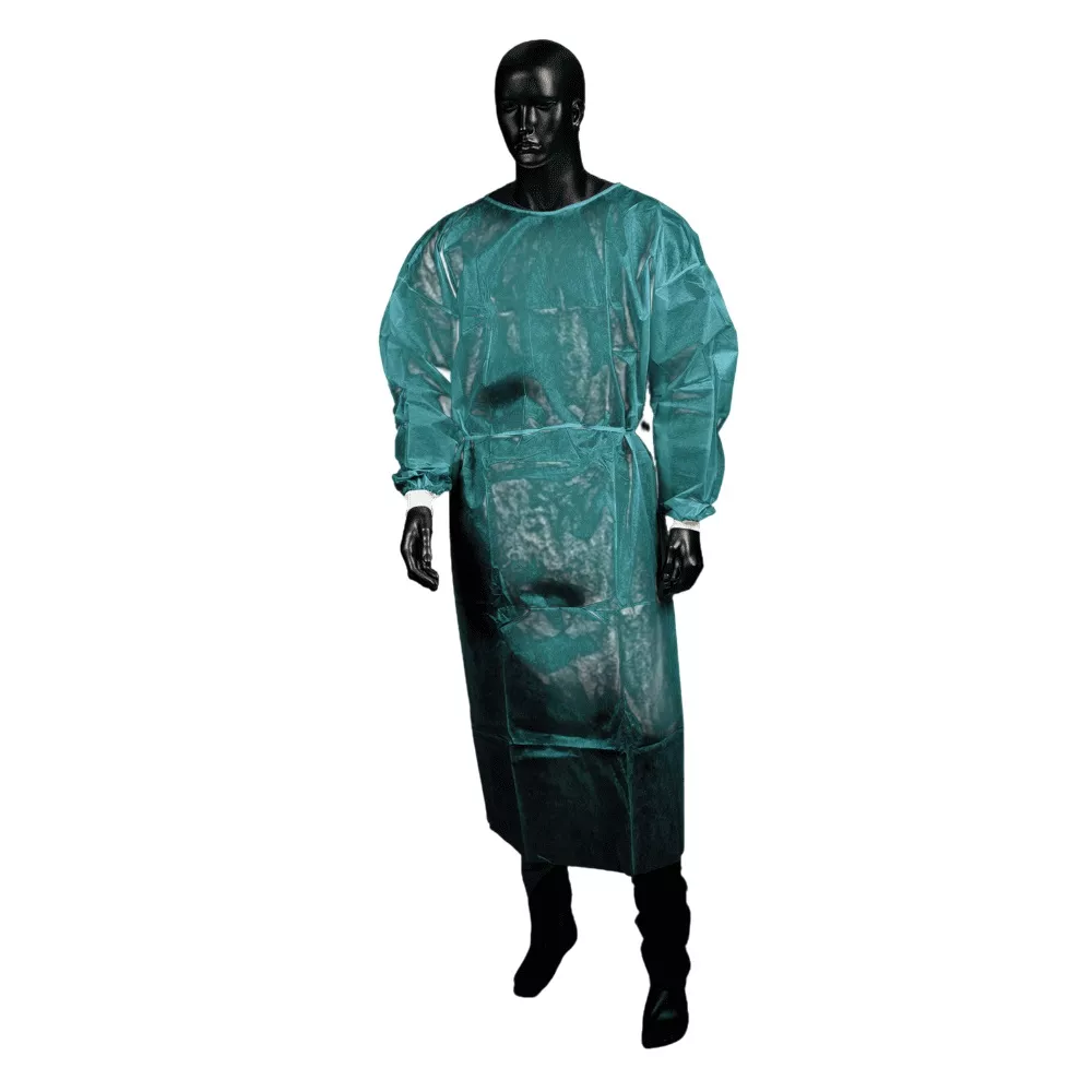 Ampri Med Comfort Vlies Einweg-Besucherkittel medium Größe XL/XXL dunkelgrün