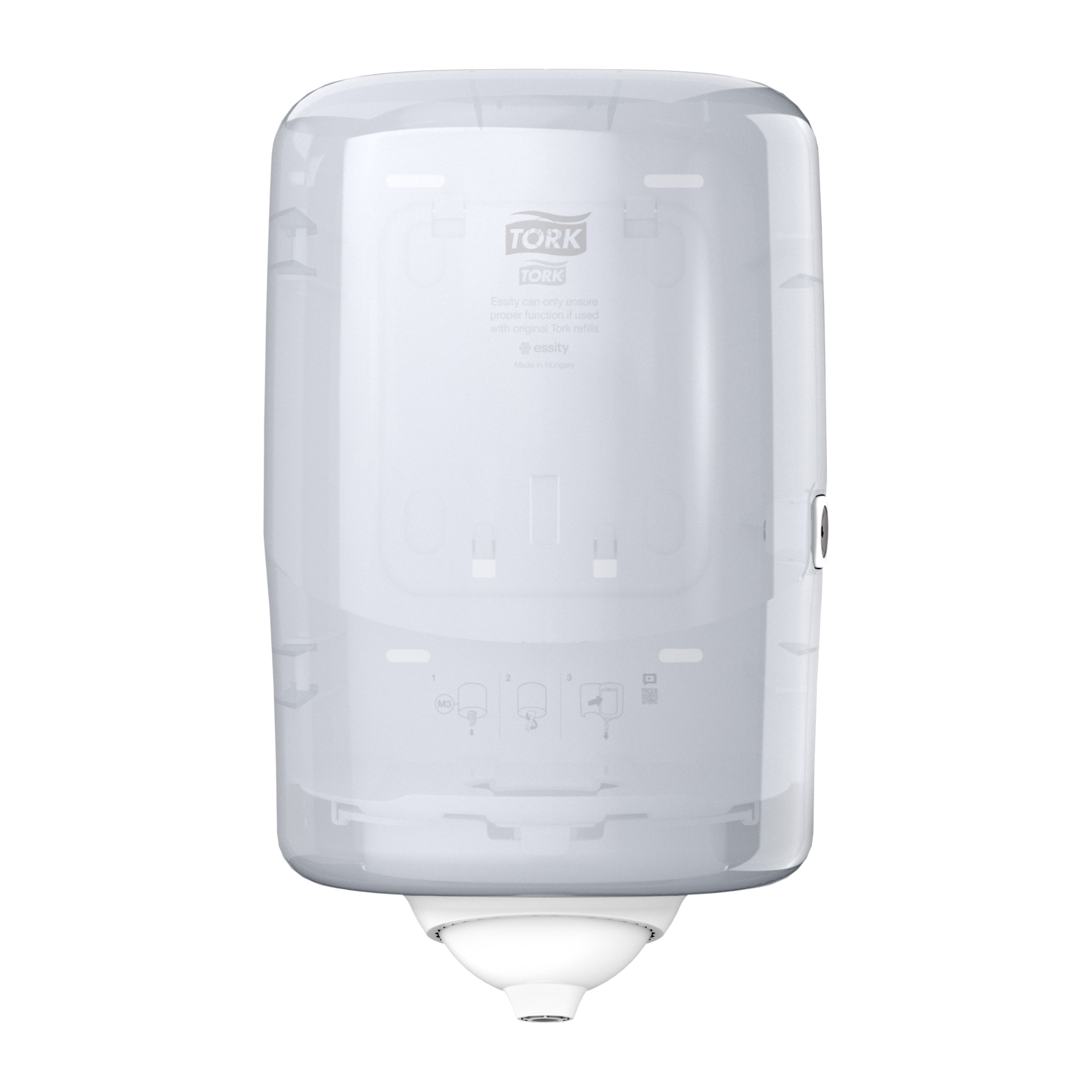 Tork Reflex™ Einzelblatt Mini Innenabrollungsspender Weiß M3, Performance Linie, 473177