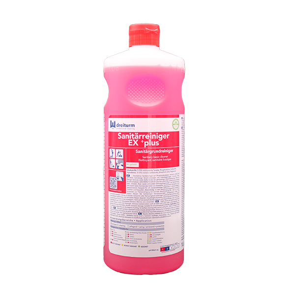 Dreiturm Sanitärreiniger EX +plus – 1L Flasche,