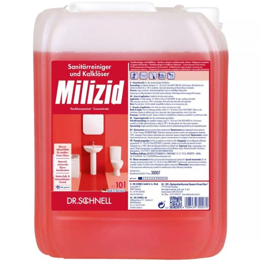 Dr. Schnell Milizid Sanitärreiniger & Kalklöser 10 l