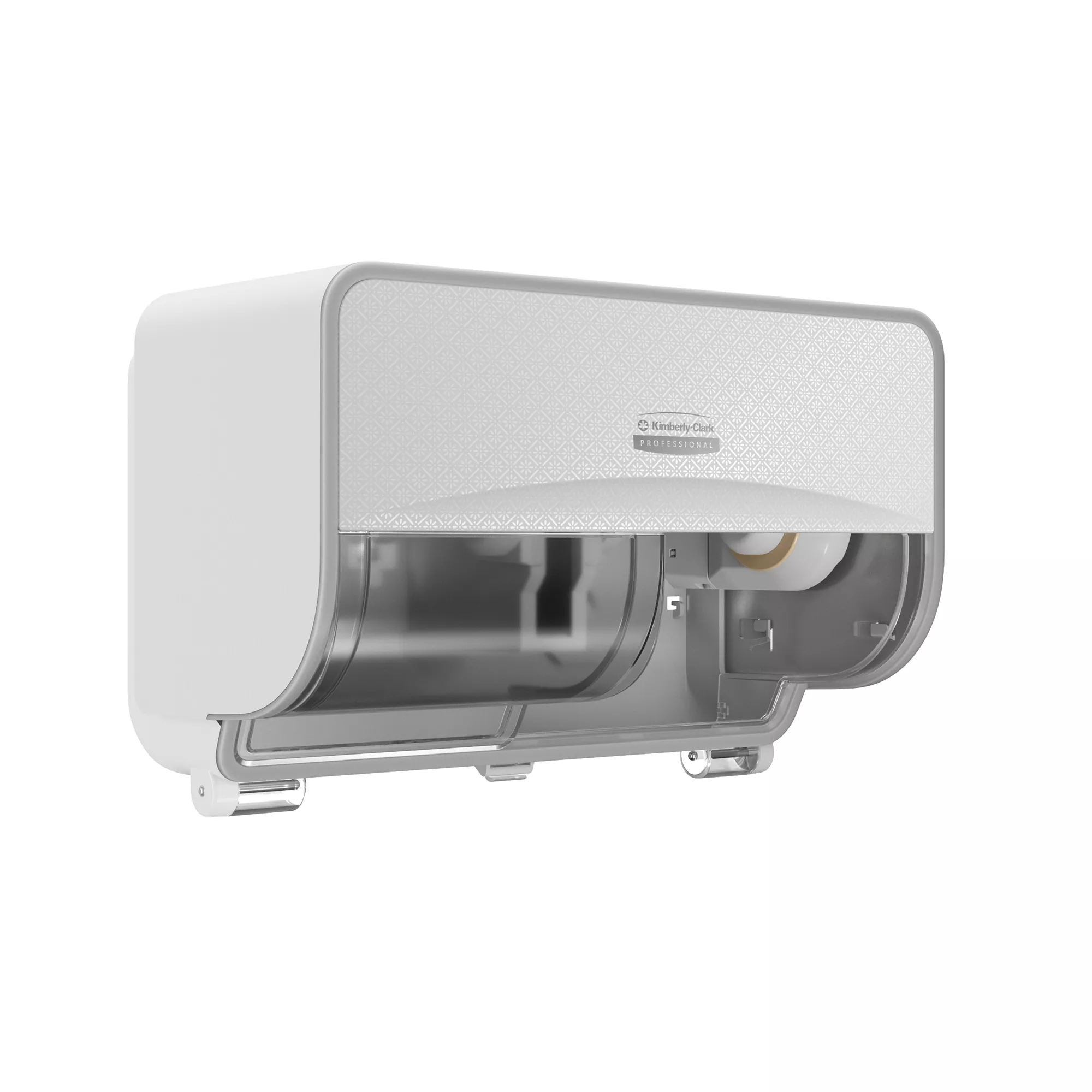Kimberly Clark Professional ICON Doppel Toilettenpapierspender für Kleinrollen in weiß