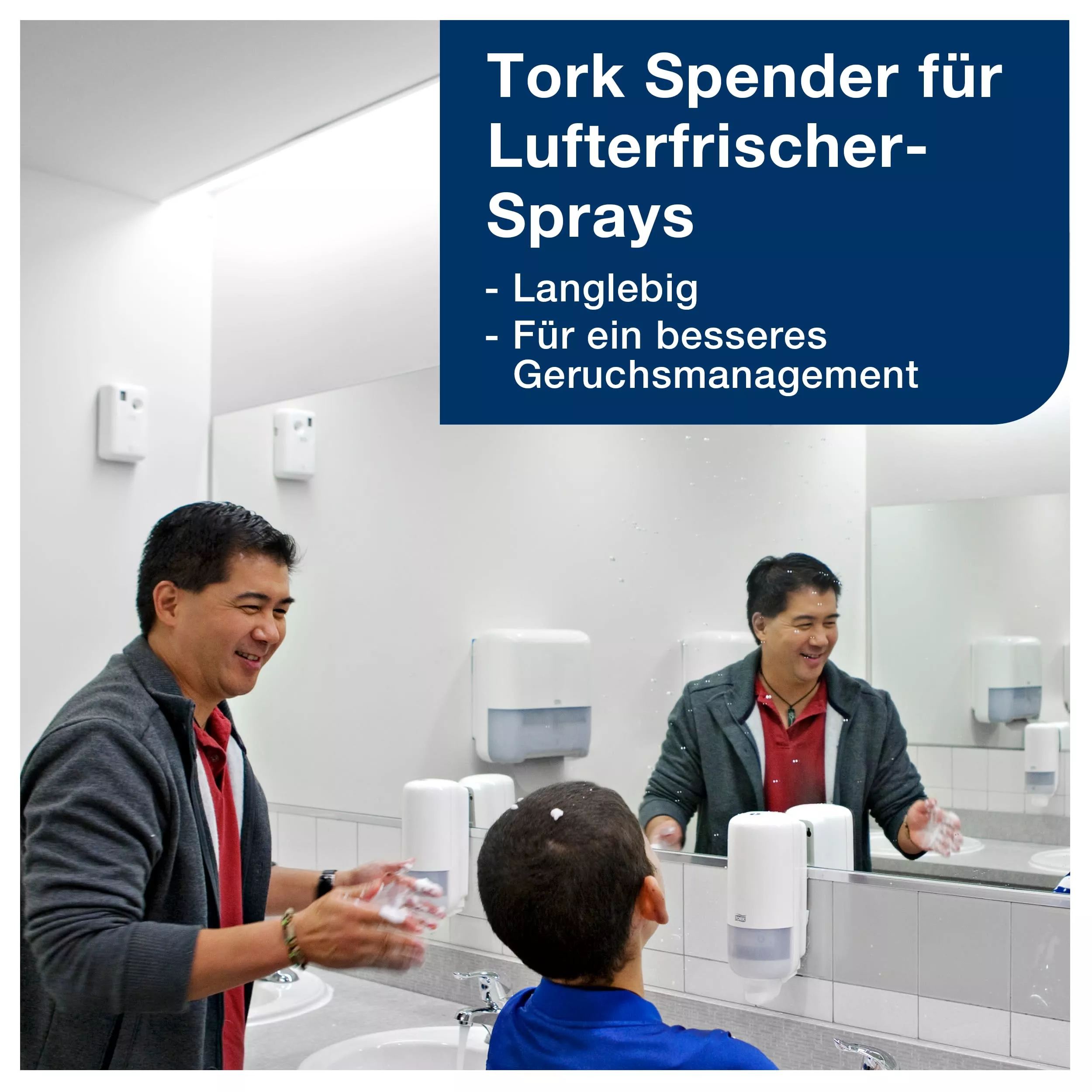 Tork Lufterfrischer Spray mit tropischem Fruchtduft A1, Frischeduft, 12 Flaschen, 236051