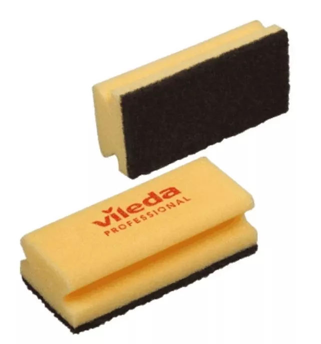 10er Pack Padschwämme mit Griff 15 x 7 x 4 cm (gelb/schwarz)