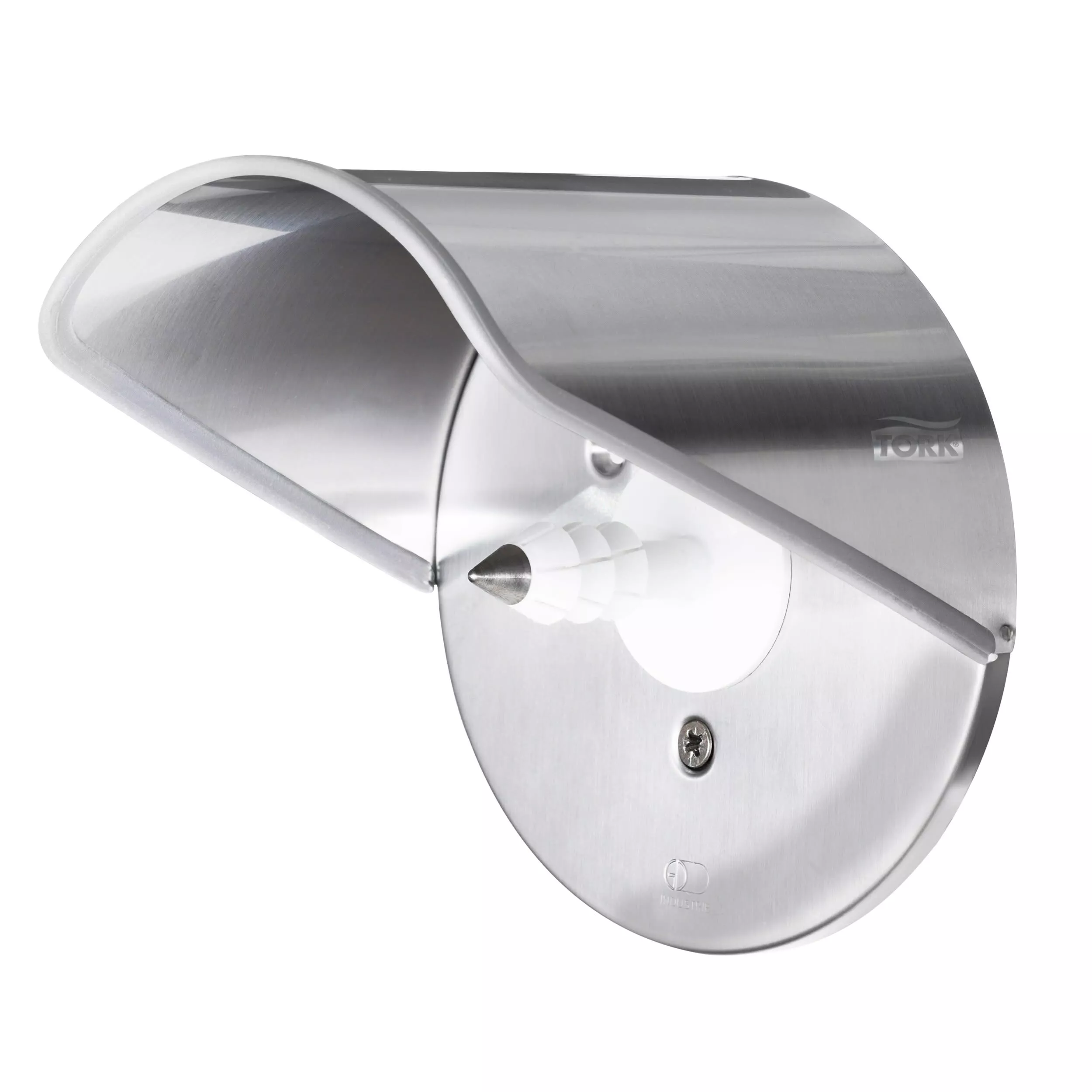Tork OptiServe® Einzelrollenspender für Hülsenloses Toilettenpapier Edelstahl T7, robuster Toilettenpapierspender, 472259