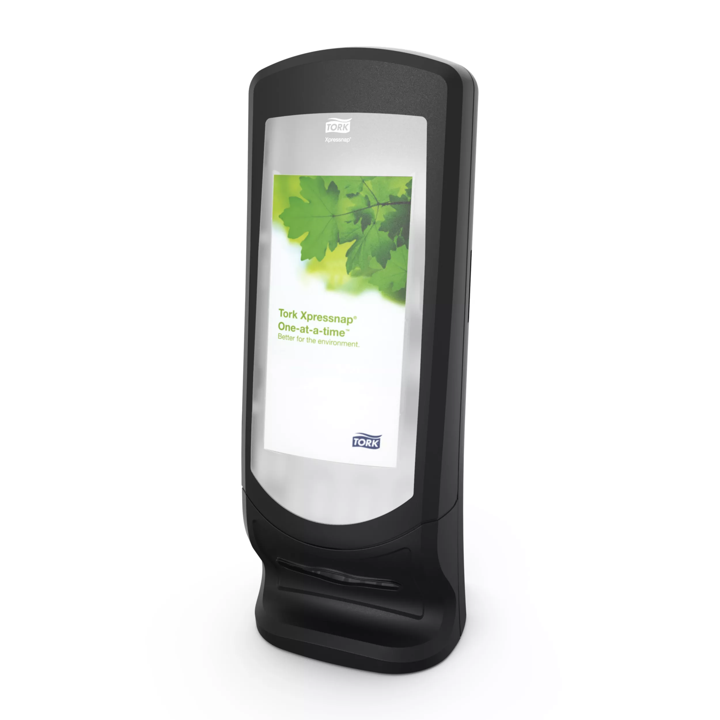 Tork Xpressnap® Steh- und Wandspender Schwarz N4, aufrecht, Signature Linie, 62,2 cm × 23,5 cm × 23,5 cm, 272211