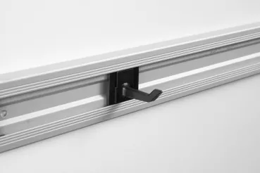 Toolflex Kunststoffhaken schwarz für Alu-Schiene